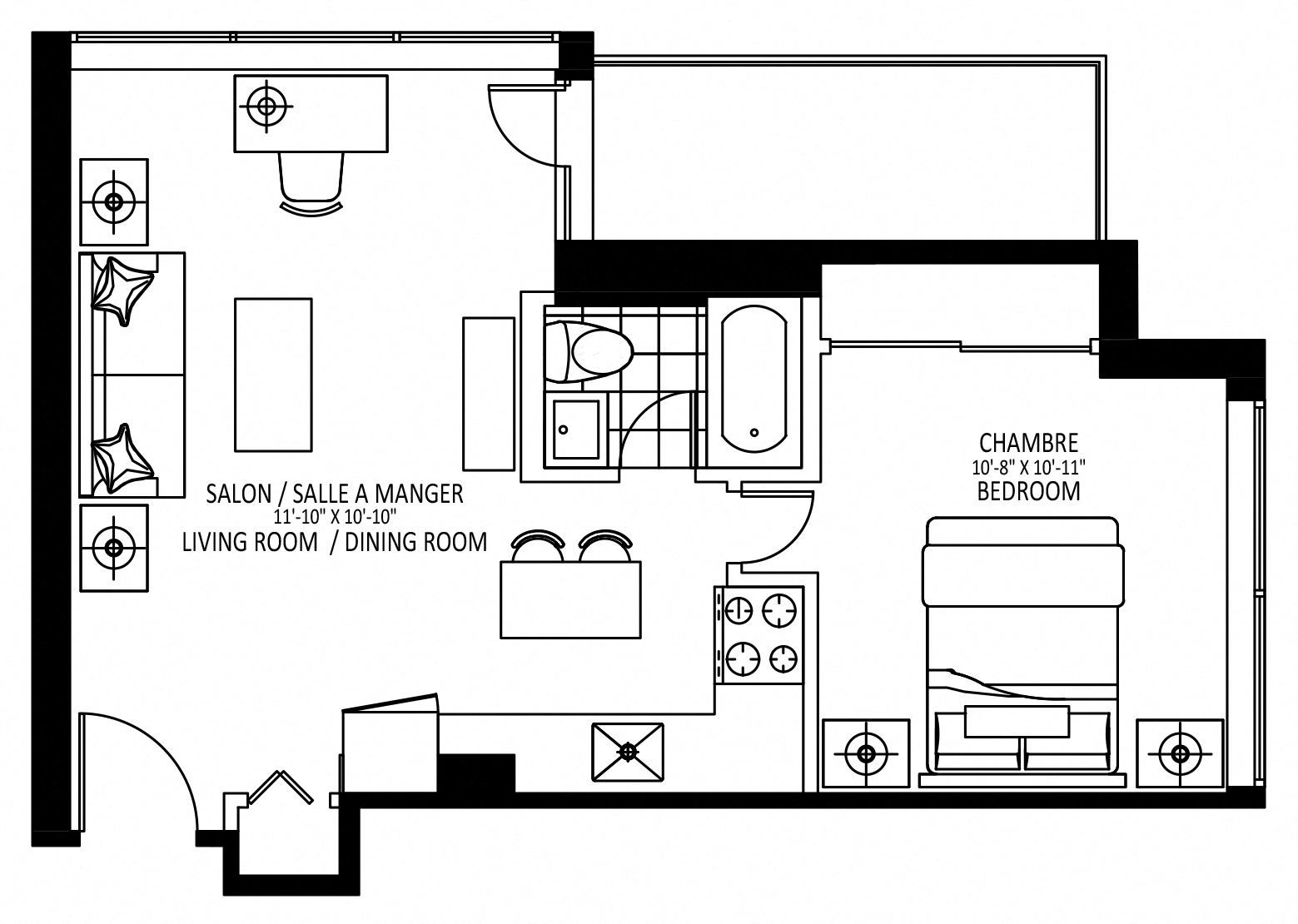 1101 Rue Rachel Est 1-2 Beds Apartment for Rent - Photo Gallery 6